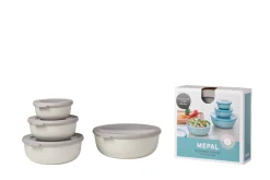 Mepal Cirqula Sets|Magnetronschalen<Multikom Cirqula 4-delige set (350+750+1250+2250) - Nordic white