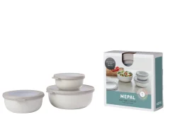 Mepal Cirqula Sets|Magnetronschalen<Multikom Cirqula 3-delige set (350, 750, 1250 ml) - Nordic white