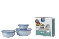 Mepal Cirqula Sets|Magnetronschalen<Multikom Cirqula 3-delige set (350, 750, 1250 ml) - Nordic blue