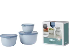 Mepal Cirqula Sets|Magnetronschalen<Multikom Cirqula 3-delige set (500, 1000, 2000 ml) - Nordic blue