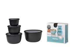 Mepal Cirqula Sets|Magnetronschalen<Multikom Cirqula 4-delige set (500+1000+2000+3000) - Nordic black