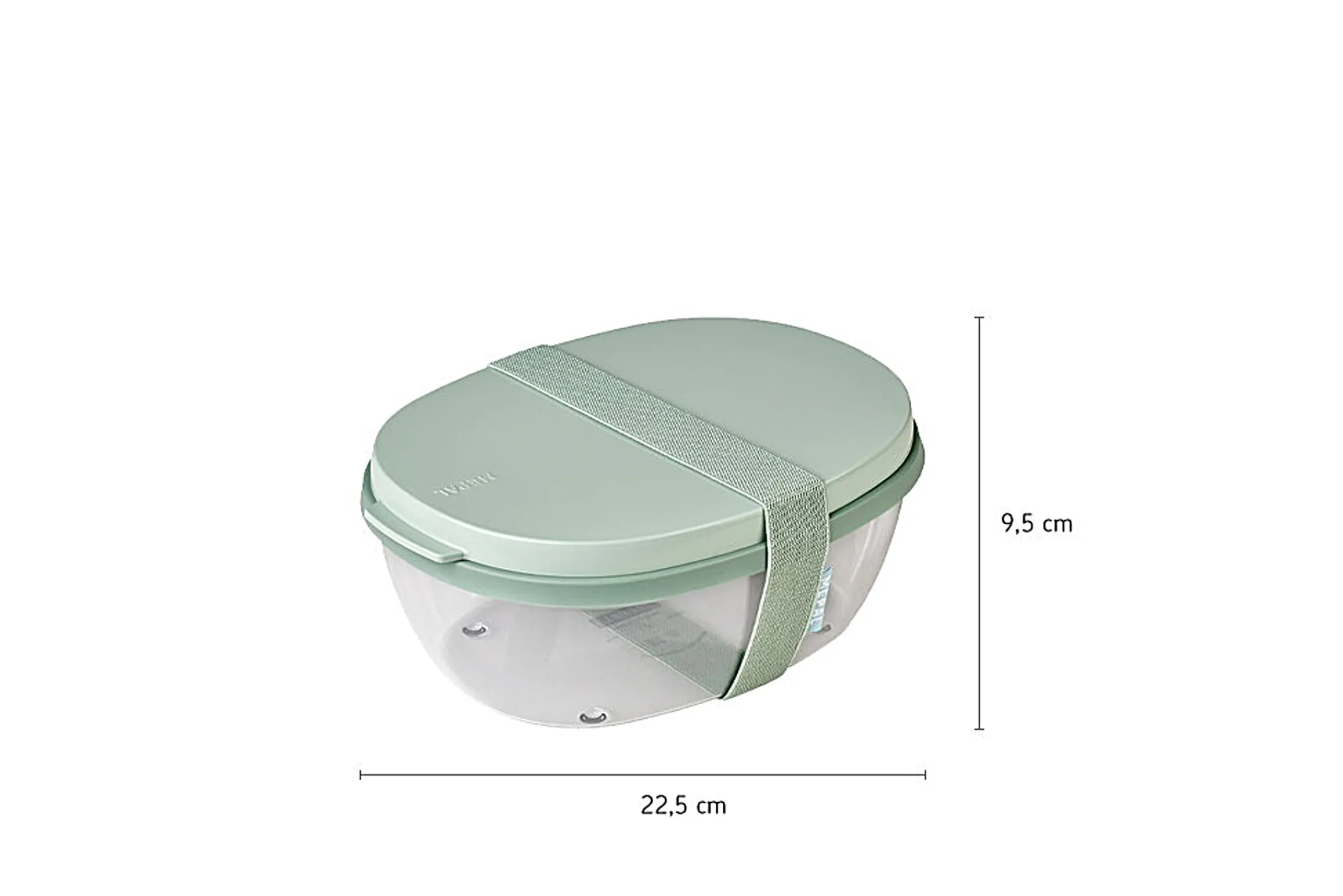 Mepal Saladeboxen|Broodtrommels En Brooddozen<Saladbox Ellipse - Nordic black