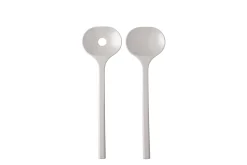 Mepal Saladebestek|Serveerschalen<Saladebestek Bloom 2-delig - Pebble white
