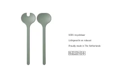 Mepal Saladebestek|Serveerschalen<Saladebestek Silueta 2-delig - Nordic black