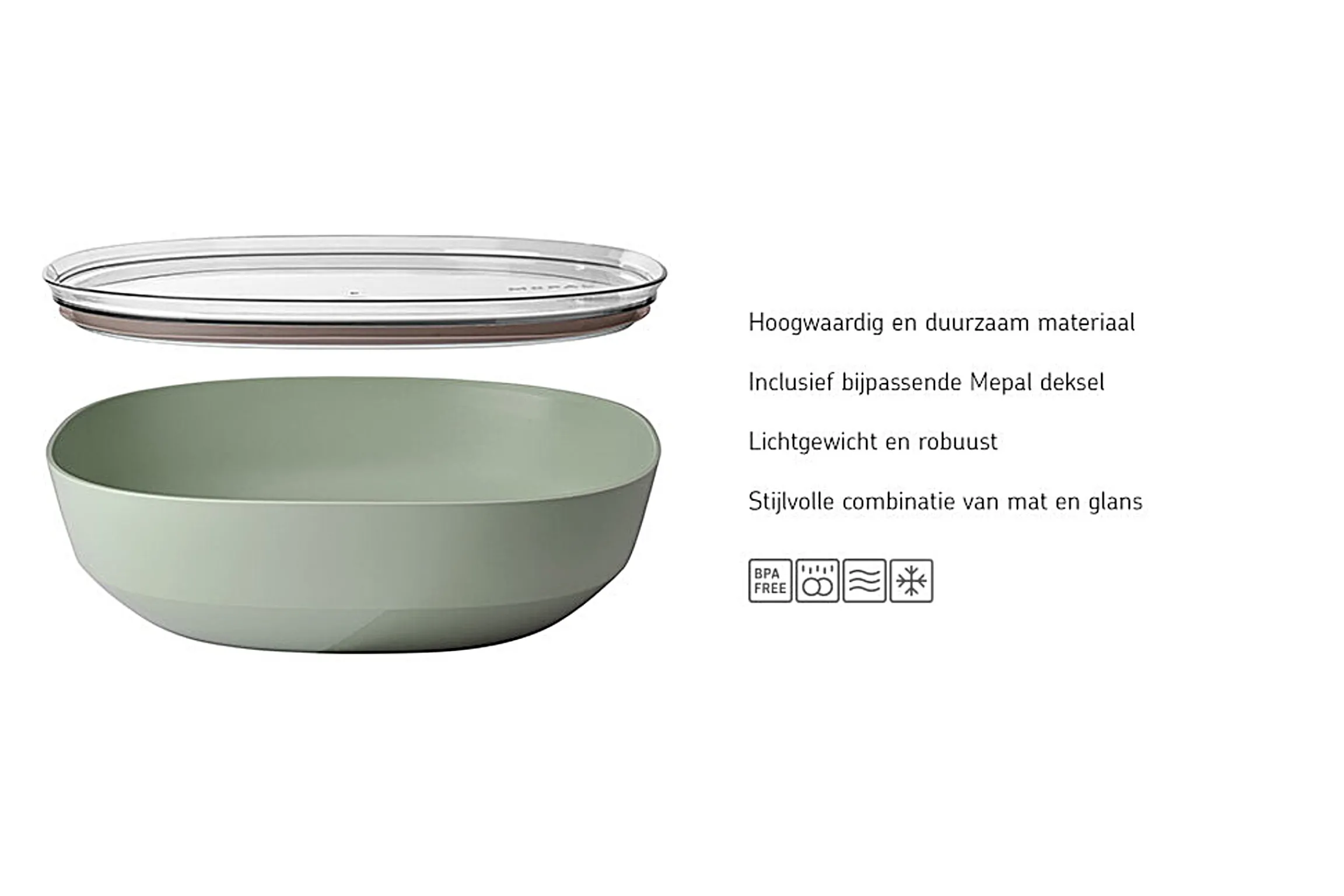 Mepal Schalen|Serveerschalen<Serveerschaal Silueta 4.0 l met deksel - Nordic black