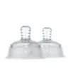 Mepal Babyflessen<Set flesspeen Mio 2-delig medium flow - transparant