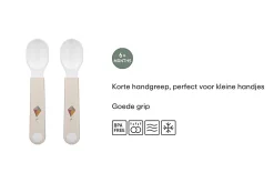 Mepal Kinderbestek<Set oefenlepel Mio 2 stuks - Sunshine & Rainbow Sunshine & Rainbow