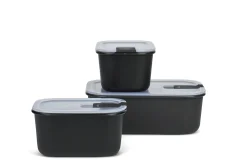 Mepal Diepvriesdozen<Set vershouddoos EasyClip 3-delig (2x450+1000) - Nordic black