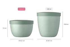 Mepal Saladeboxen|Snackpotten<Snackpot Ellipse 350 ml - Nordic blue