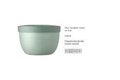 Mepal Saladeboxen|Snackpotten<Snackpot Ellipse 350 ml - Nordic black