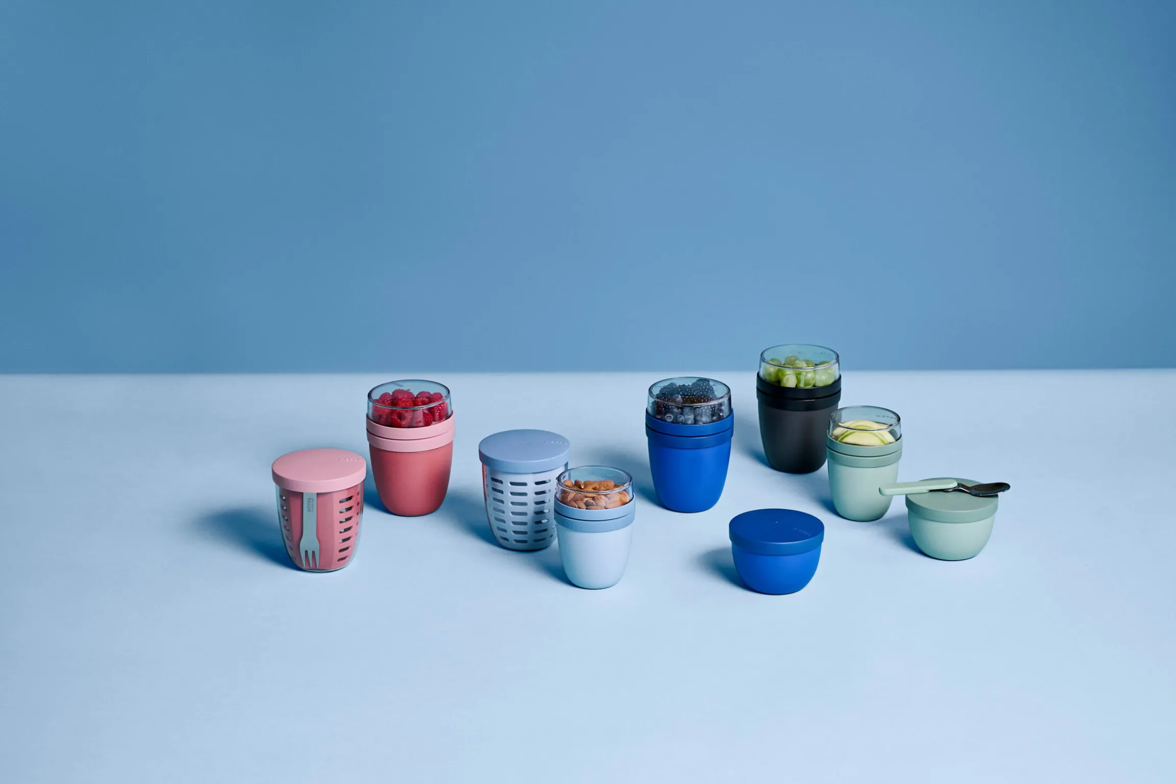 Mepal Saladeboxen|Snackpotten<Snackpot Ellipse 500 ml - Vivid blue