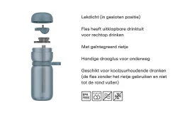 Mepal Waterflessen<Sportfles Flip 600 ml - Graphite black