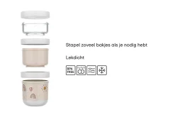Mepal Snackdoosje|Fruitbakjes<Stapelbare snackbox Mio 3-delig - Little Dutch - Forest friends