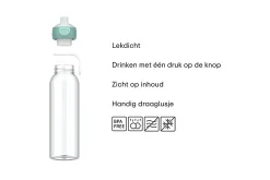 Mepal Drinkfles Pop-Up|Back To School Sets Met Effen Kleur<Waterfles pop-up Campus 500 ml - pink Roze